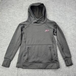Grundens Hoodie Womens Medium Fleece Stretch Outdoor Fishing Utility Gray Soft